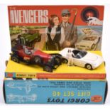 Corgi Toys The Avengers Gift Set No.40. Comprising John Steeds Bentley in and black with unpainted