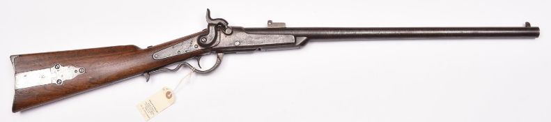A US Civil War period .52” Gallager’s Patent breech loading percussion carbine, 38½” overall,