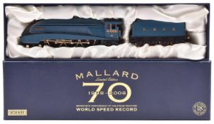 A Limited Edition Hornby Railways OO, Class A4 LNER 4-6-2 tender locomotive MALLARD, RN4468, in