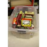 60+ vehicles by various makes including Oxford Diecast, Matchbox, Britbus, EFE, Corgi, etc. Examples