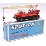 A Tri-ang Spot-On Jones Crane KL10/10 (117). In black and red, with white jib and Jones decals to