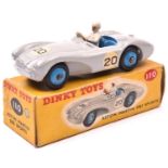 Dinky Toys Aston Martin DB3 Sports (110). An example in light grey with mid blue interior and