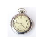 Cortebert Kriegsmarine pocketwatch. Plated case, snap back, 51mm diameter. Serial 543312. Flawless