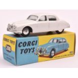 Corgi 2.4 Litre Saloon (208). An example in white with no interior and no suspension. With flat spun