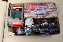 Quantity of Gerry Anderson's toys by various makers. 3 Matchbox- Stingray Action Submarine, boxed