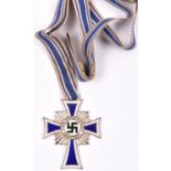 A Third Reich Mother’s Cross, silver grade. VGC