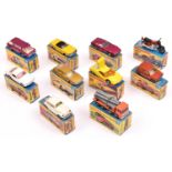 10x Matchbox Superfast. 8, Ford Mustang. 10, Pipe Truck. 15, Volkswagen. 18, Hondarora. 22,