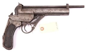 A scarce .177” 2nd Model Westley Richards “Highest Possible” break action air pistol, number 826,