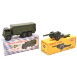 2 Dinky Toys. A Supertoys Foden 10-Ton Army Truck (622) and a 7.2 Howitzer (693). Both boxed,