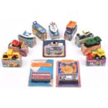 12 Matchbox Superfast etc. No 5, Seafire Speed Boat. 12, Citroen CX. 15, Fork Lift Truck. 23,