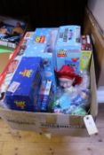 Quantity of Toy Story Toys and ephemera by various makers. A Hornby Toys Story 3 Electric Train Set.