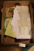 A quantity of original railway related documents. Including; GNR tickets. LMS, LNWR, GNR, LBSCR, etc