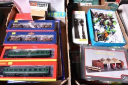 A quantity of model railway including accessories. Battery operated O gauge Christmas Western