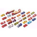 30 loose Matchbox Superfast etc including Kenworth Car Transporter, Kenworth Redcap Articulated