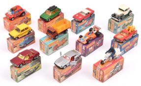 11x Matchbox New 1-75 series. 1, Dodge Challenger. 7, VW Golf. 14, Mini Ha-Ha. 21, Renault 5TL.