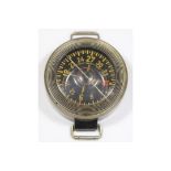 German AK39 pilot’s compass. Plastic casing, marked Armbandkompass, Bauart: Kadlec, Baumuster :