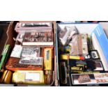 A quantity of model railway by various makes. Including N gauge items; 7x freight wagons and Mk.1 BR