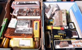 A quantity of model railway by various makes. Including N gauge items; 7x freight wagons and Mk.1 BR