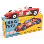 Corgi Toys Ferrari Formula 1 Grand Prix (154). In bright red, RN35, with driver, spun wheels with