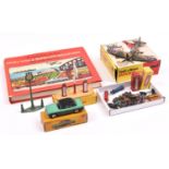 15+ Dinky Toys. Including boxed items; a Humber Hawk (165) in green and black. A Battle of Battle