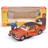 Corgi Toys Whizzwheels Ford Cortina GXL 'Graham Hill' (313). An example in metallic bronze with