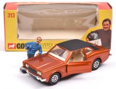 Corgi Toys Whizzwheels Ford Cortina GXL 'Graham Hill' (313). An example in metallic bronze with