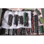 12x OO/HO gauge railway locomotives and locomotive parts by various makes. Including; A BR Class