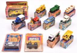 12 Matchbox Superfast etc. No 12, Citroen CX. 15, Fork Lift Truck. 38 Ford Model A Van. 47,