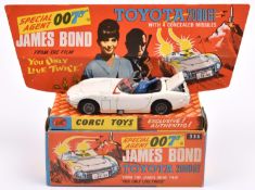 Corgi Toys James Bond Toyota 2000GT (336). In white with black interior, complete with both figures.