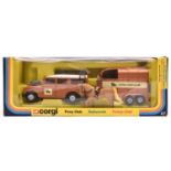 Corgi Pony Club Land Rover and Horse Box set (47). A 1977 issue finished in metallic bronze