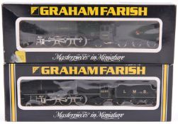 2 Graham Farish N Gauge Coronation class 4-6-2 tender locomotives. RN 6255, City of Hereford. In LMS