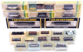 A quantity of Graham Farish, Minitrix Peco N gauge railway. BR 2-6-2 tank locomotive, RN 6115 in