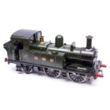 A 5 inch gauge live steam model of a Great Western Railway Class 14xx 0-4-2T locomotive. A very well