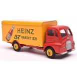 A scarce Dinky Supertoys Guy Warrior Van (920). In red and yellow Heinz livery with Tomato Ketchup