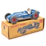 A rare Dinky Toys Talbot-Lago Racing Car (230). In mid blue, RN4, example with red plastic wheels