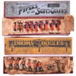 2x Britains 'British Soldiers' sets. A Britains Drums and Bugles of the Line, set No.30 (1920