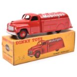 Dinky Toys Studebaker Tanker 'Mobilgas' (440/30p). In bright red livery. Boxed, minor marking.