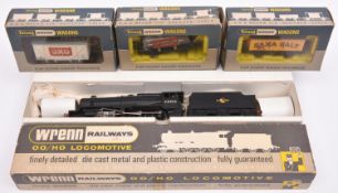 7x Wrenn Railways OO gauge items. A BR Class 8F 2-8-0 tender locomotive (W2240), renumbered as