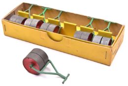 A rare Dinky Toys Trade Pack of 6 Garden Roller 105A. Containing 6 examples in varying shades of