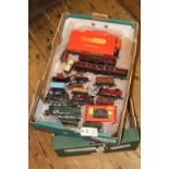 18+ Tri-ang Hornby OO gauge railway items etc. Including 5x locomotives; a BR Hall Class 4-6-0,