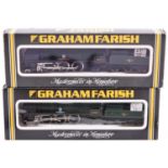 2 Graham Farish N Gauge BR 4-6-2 tender locomotives. A West Country Class RN 34012 'Launceston'