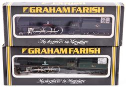 2 Graham Farish N Gauge BR 4-6-2 tender locomotives. A West Country Class RN 34012 'Launceston'