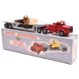 Dinky Supertoys Mighty Antar Low Loader With Propeller (986). Tractor unit in bright red with grey