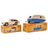 2 Dinky Toys. An A.C. Aceca Coupe (167) an example in cream and dark brown with deeper cream