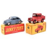 2 Dinky Toys. Volkswagen (181). In RAF blue with spun wheels. Together with a Mersey Tunnel Police