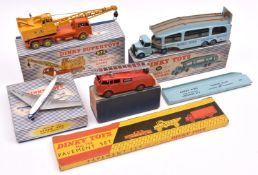 5 Dinky Toys. Commer Fire Engine (555). In red with red wheels and silver ladder. Pullmore Car