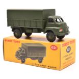 Dinky Toys Bedford 3-Ton Army Wagon (621). In olive green. Boxed. Vehicle Mint £40-60