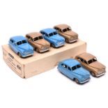 A Dinky Toys Trade Box for 6x Standard Vanguard Saloon (40E). Containing 6 examples (40E & 153), 3