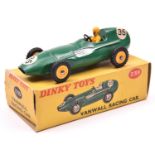 Dinky Toys Vanwall Racing Car (239). A rare late example in dark green with yellow driver, bright