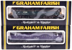 2 Graham Farish N Gauge diesel locomotives. A Class 55 Deltic Co-Co, RN 55-9016, 'Gordon Highlander'